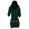 Hooded Long Sleeve Gothic Dresses - Image 3