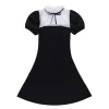 Puff Short Sleeve Gothic Dress - Image 5