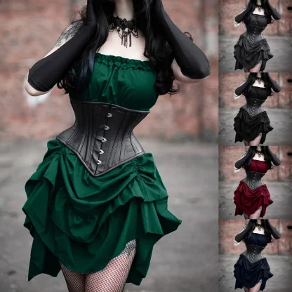 Sleeveless Corset Gothic Dress - Image 6