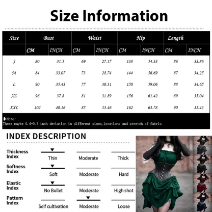Sleeveless Corset Gothic Dress - Image 7