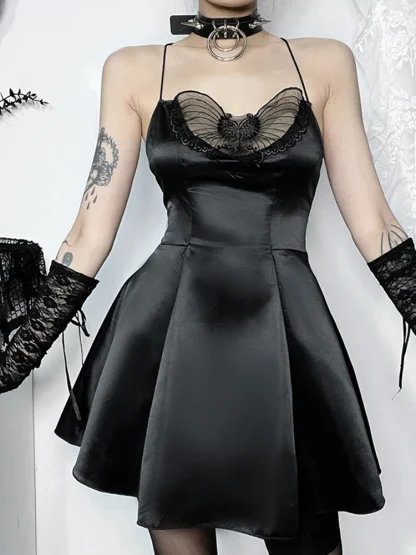 Butterfly Neckline Gothic Dress - Image 3