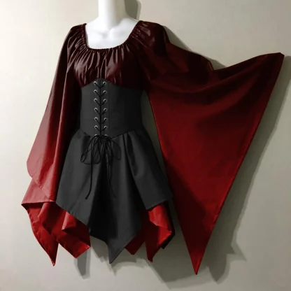 Corset Bell Sleeve Gothic Dresses - Image 4