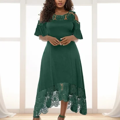 Cold-shoulder Lace Gothic Dresses - Image 2