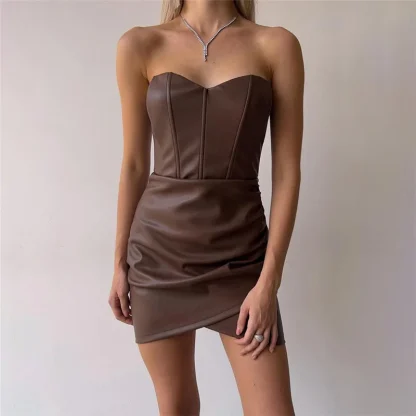 Strapless Chic Mini Gothic Dresses - Image 4