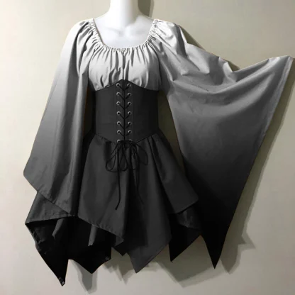 Corset Bell Sleeve Gothic Dresses - Image 2