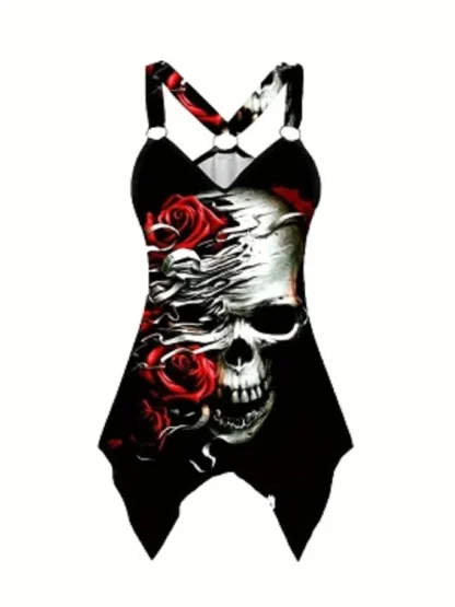 Bodycon Printed Mini Gothic Dresses