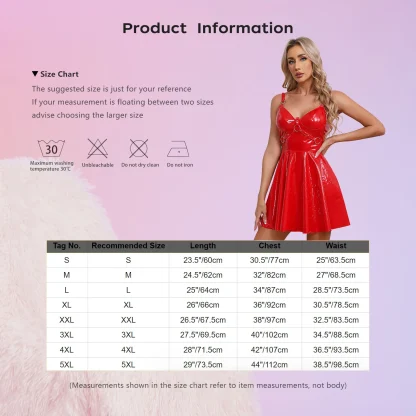 Glossy Sleeveless Gothic Dress - Image 7