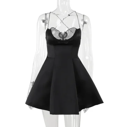 Butterfly Neckline Gothic Dress - Image 6