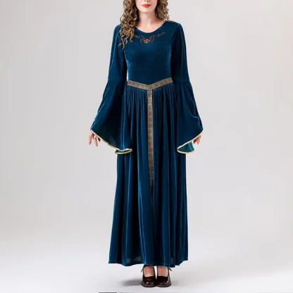 Flare Long Sleeve Gothic Dresses - Image 5