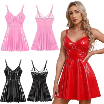 V-neck Sleeveless Gothic Dress - Image 6