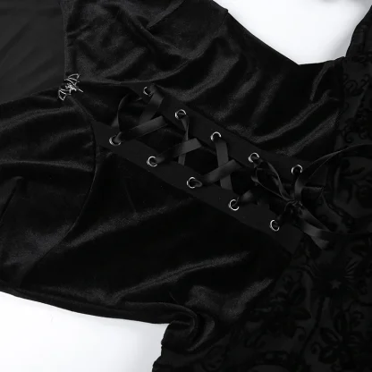 Bell Long Sleeve Gothic Dress - Image 5