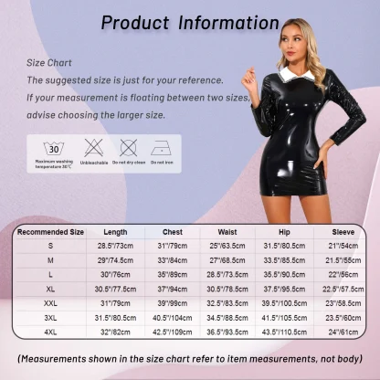 Lace Collar Bodycon Gothic Dress - Image 7
