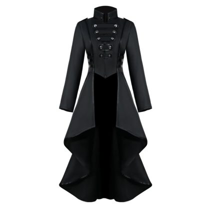 High Low Long Sleeve Gothic Dress
