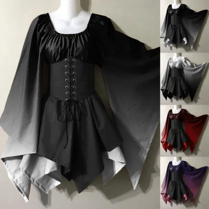 Corset Bell Sleeve Gothic Dresses - Image 6