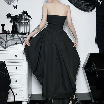 Strapless High Low Gothic Dress - Image 2
