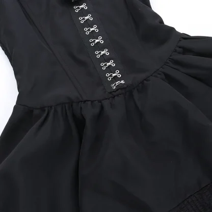 High Low Strapless Gothic Dress - Image 5