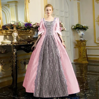 Vintage-style Long Gothic Dress - Image 2