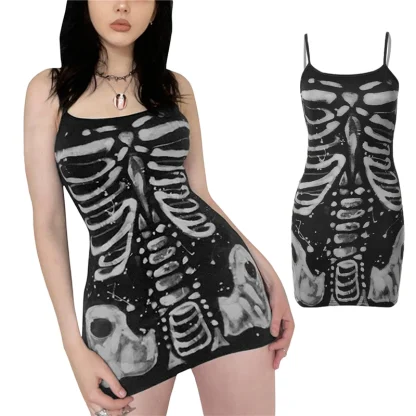 Spaghetti Strap Gothic Dresses - Image 5