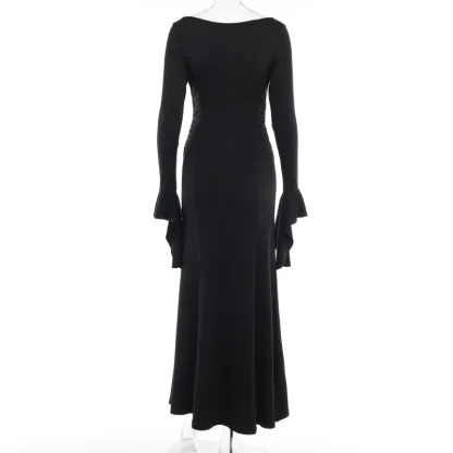 Elegant Long Sleeve Gothic Dress - Image 6