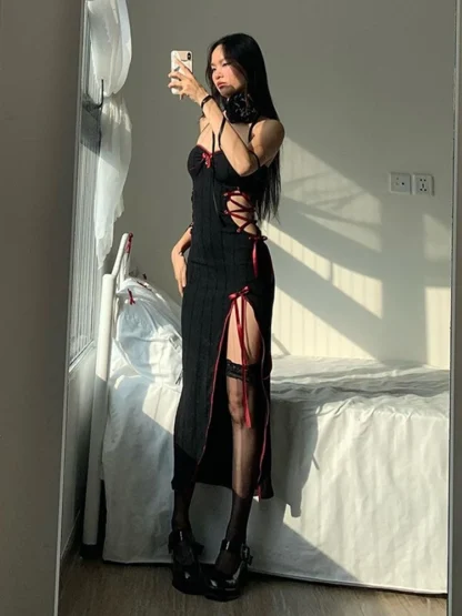 Strapless Sexy Cutout Gothic Dress - Image 6