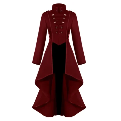 High Low Long Sleeve Gothic Dress - Image 4