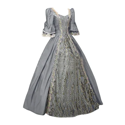 Vintage-style Long Gothic Dress - Image 6