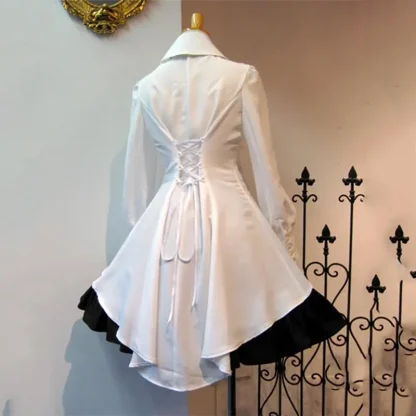 Elegant Mini A-line Gothic Dress - Image 3