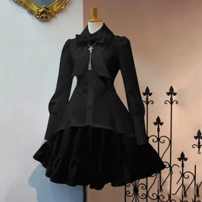 Elegant Mini A-line Gothic Dress