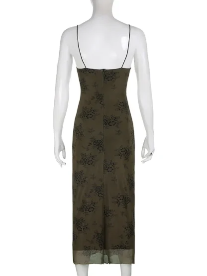 Retro Sleeveless Maxi Gothic Dress - Image 6