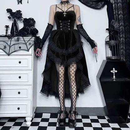 High Low Sexy Gothic Dresses - Image 3