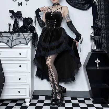 High Low Sexy Gothic Dresses - Image 4