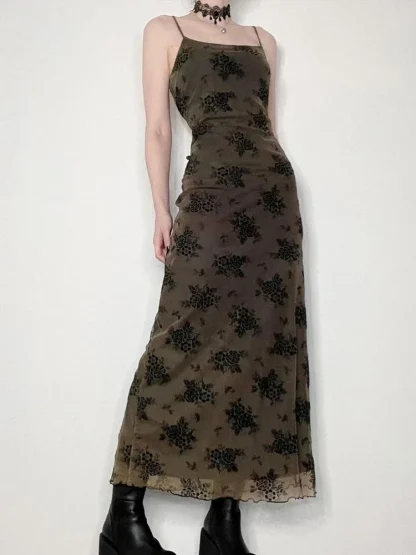 Retro Sleeveless Maxi Gothic Dress