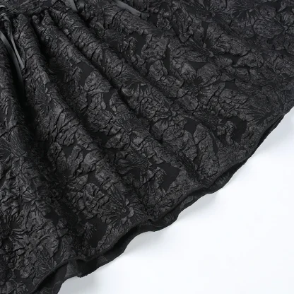 Halter A-line Mini Gothic Dress - Image 5